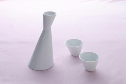 Sake Bottle and Cup×2 set